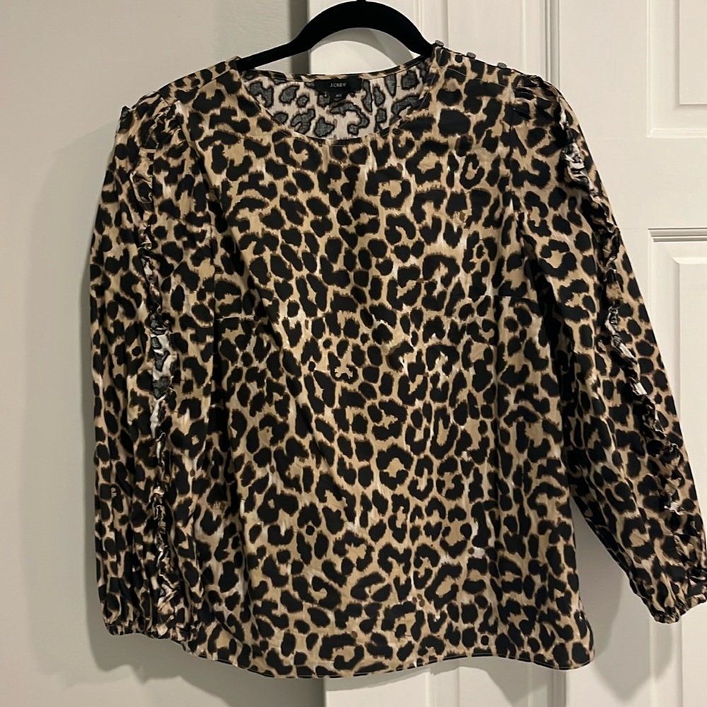 Jcrew Leopard Top